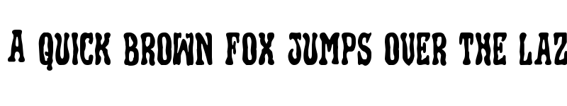 Preview of Black Gunk Staggered Regular font