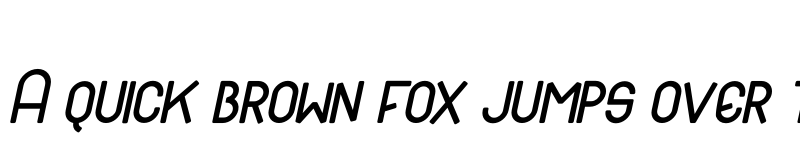 Preview of Black Hole Italic font