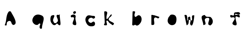 Preview of Black ink Black ink font