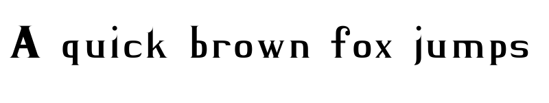 Preview of BLACK KNIGHT Regular font