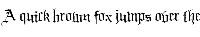 Preview of Black Night Black font