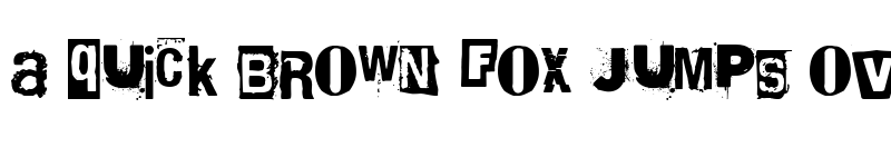Preview of Black Rat Punk Band Regular font