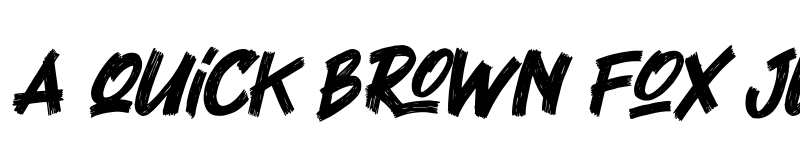 Preview of Black Rocker Italic font