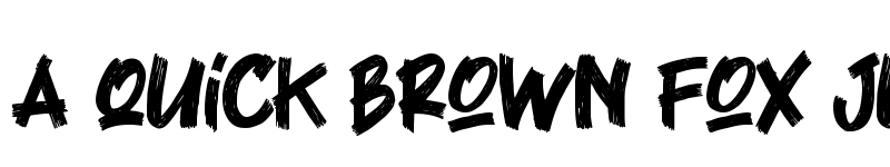 Preview of Black Rocker Regular font