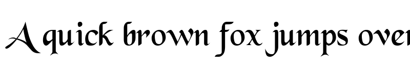 Preview of BlackChancery Regular font