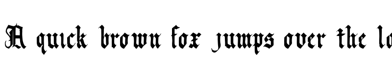 Preview of Blackcloak Regular font