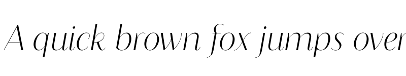 Preview of Blacker Sans Display Trial Extralight Italic font