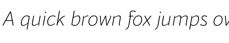 Preview of Blacker Sans Trial Extralight Italic font