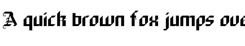 Preview of BlackForest Regular font