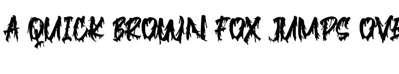 Preview of Blackink Regular font