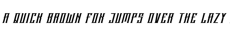 Preview of Blackjet Demo Italic font