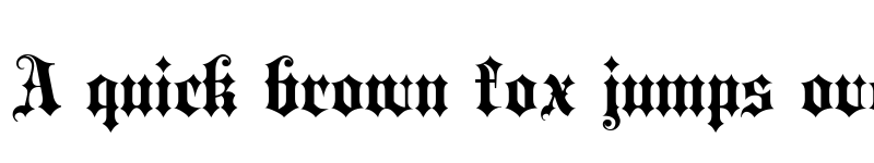 Preview of Blackletter ExtraBold font