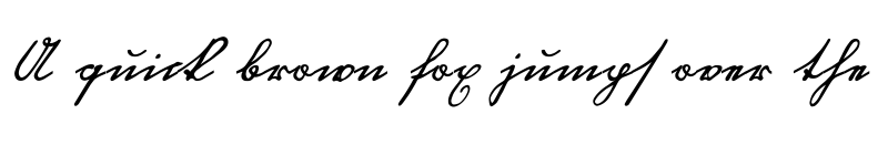 Preview of Blackletter Hand Regular font