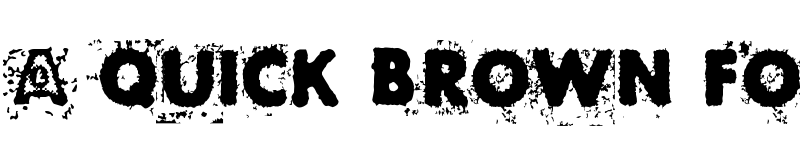 Preview of BlackNdot Regular font