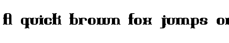 Preview of Blackoninaut Bold BRK Normal font