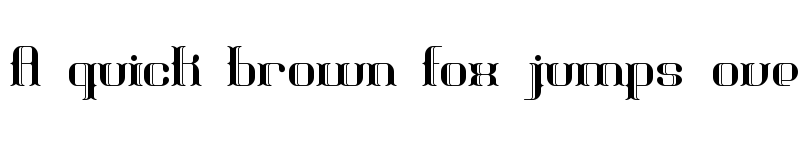 Preview of Blackoninaut BRK Normal font