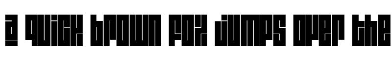 Preview of Blackout Regular font