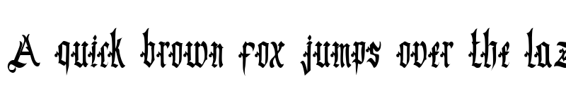 Preview of Blackrose Regular font