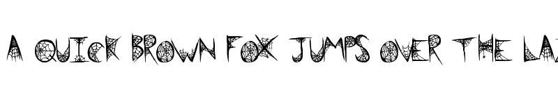 Preview of BlackWidow Regular font