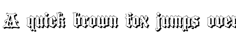 Preview of BlackwoodCastleShadow Regular font