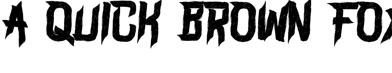 Preview of BLAME Regular font