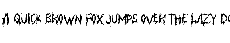 Preview of Blanksack Immortal Regular font