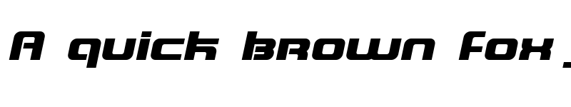 Preview of Blaster Infinite Italic font