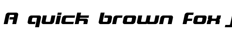 Preview of Blaster Italic font