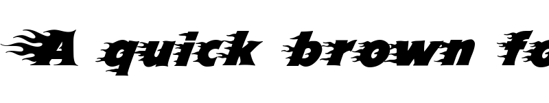 Preview of Blazed Regular font