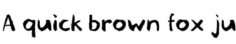 Preview of blemished Regular font