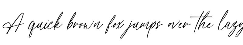 Preview of Blessed Signature Regular font