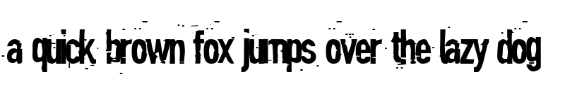 Preview of Blind Regular font