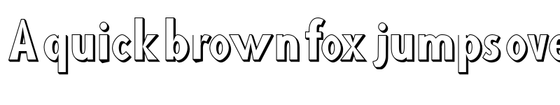 Preview of Blink 3D font