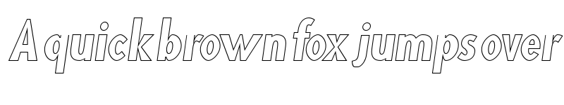 Preview of Blink LinerObl font