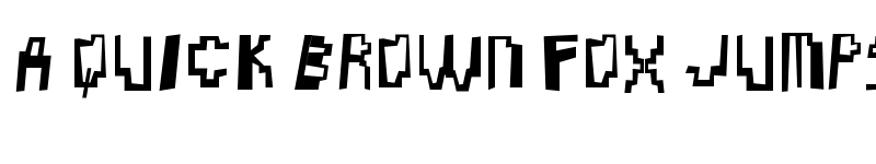 Preview of Blob Bomb Pixel Cartoon Regular font