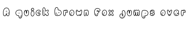 Preview of Blobbles Regular font