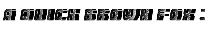 Preview of Blocchi Reverse Italic font