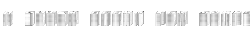 Preview of Block 1900 Regular font