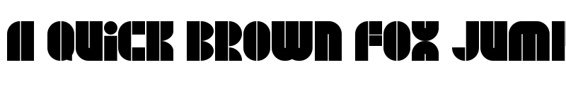 Preview of BLOCK JayeW73 Regular font