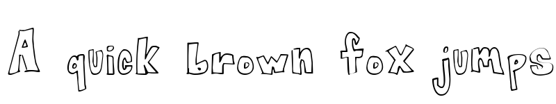 Preview of Blocked Off Regular font