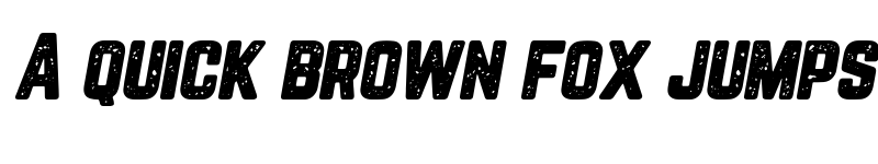 Preview of Blocklyn Grunge Italic font