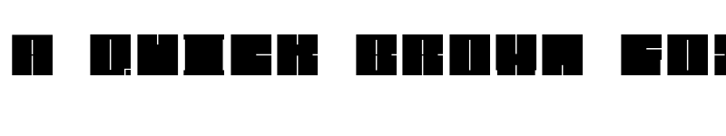 Preview of Blockman-solid Regular font