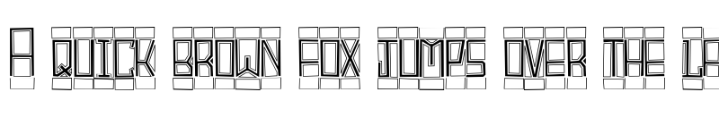 Preview of BlockTitling Outline BlockTitling Outline font