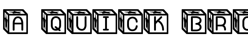 Preview of Blockys St Regular font