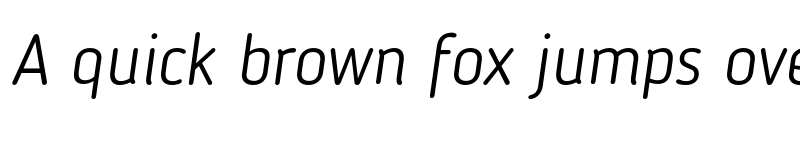 Preview of Blogger Sans Light Italic font