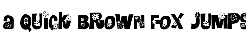 Preview of Blomster Normal font