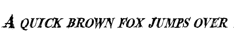 Preview of Blood Crow Condensed Italic Condensed Italic font