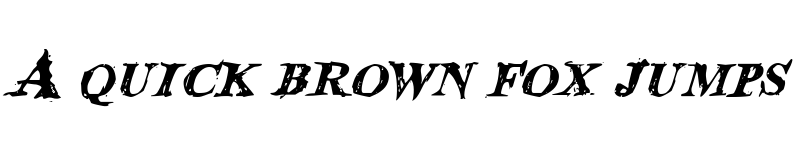 Preview of Blood Crow Italic Italic font