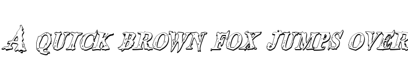 Preview of Blood Crow Shadow Condensed Italic Condensed Italic font