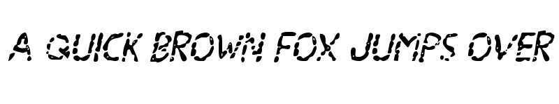 Preview of Blood Drenched Italic Regular font